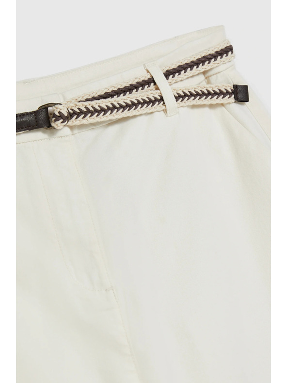 Moodo Bavlnené šortky biele Moodo