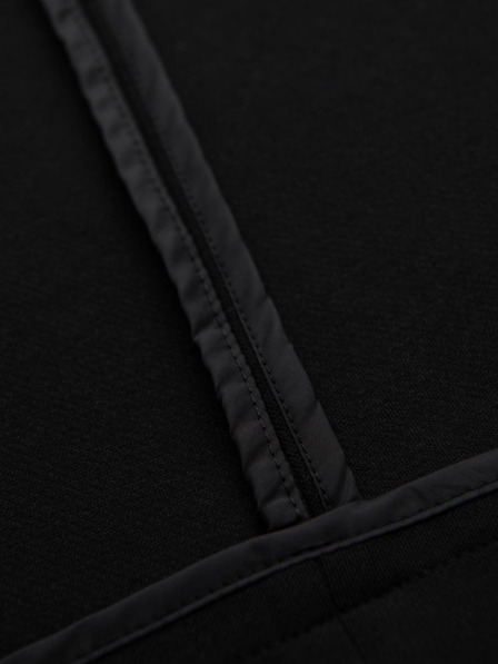 Ombre Clothing Pánske čierne sako SLIM s jemnou textúrou