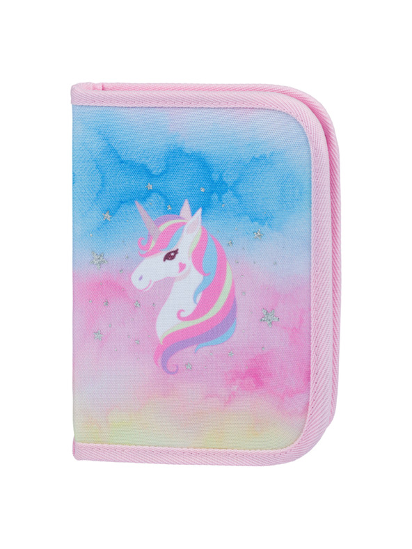 BAAGL  BAAGL 3 SET Airy Rainbow Unicorn: aktovka, peračník, vrecko