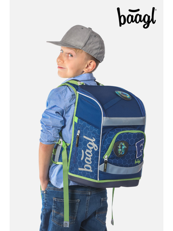 BAAGL  BAAGL SET 5 Zippy Plus Futbalová Lopta: aktovka, peračník, vrecko, zástena, peňaženka