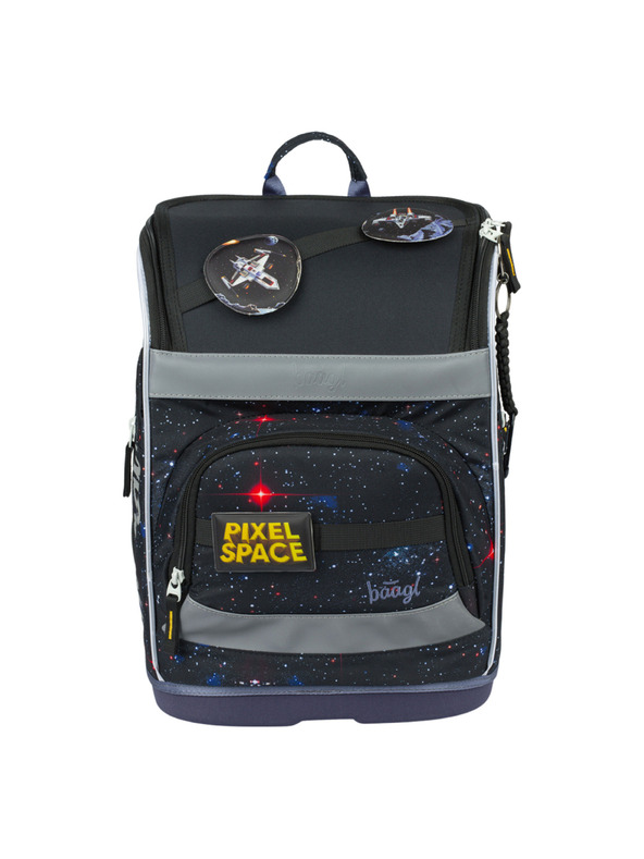 BAAGL  BAAGL SET 5 Zippy Plus Pixel Space: aktovka, peračník, vrecko, zástena, peňaženka