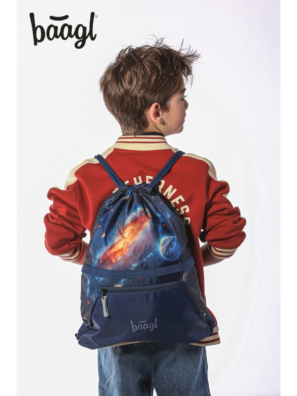 BAAGL  BAAGL SET 5 Airy Vesmír: batoh, peračník, vrecko, zástena, peňaženka