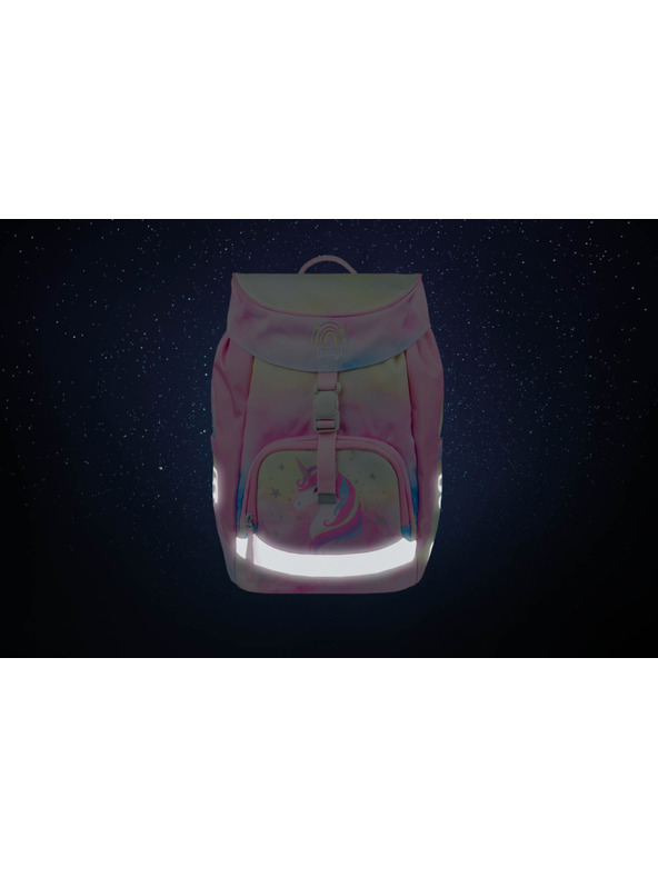 BAAGL  BAAGL SET 5 Airy Rainbow Unicorn: batoh, peračník, vrecko, zástena, peňaženka