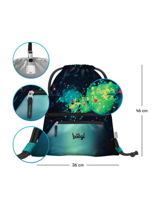 BAAGL  BAAGL SET 3 Airy Chill: batoh, peračník, vrecko
