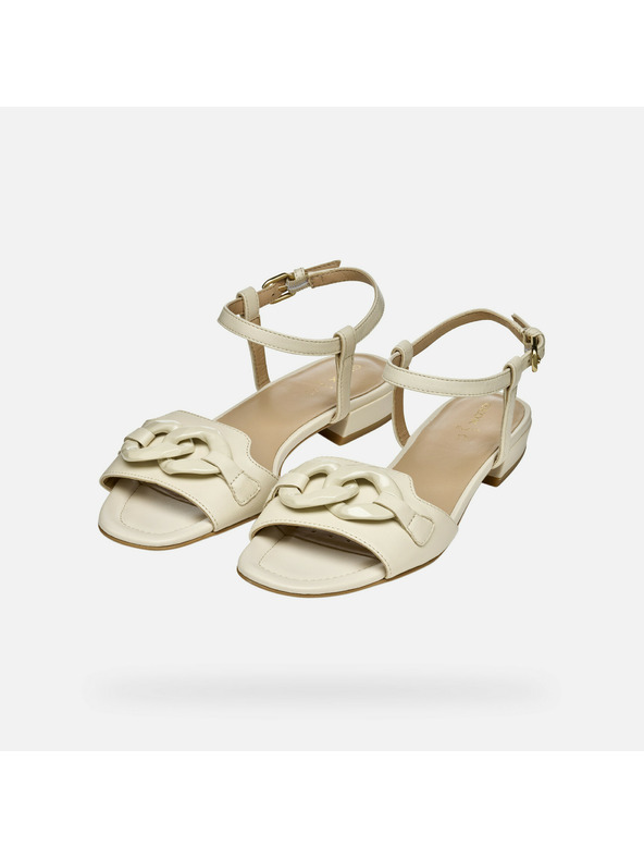 Geox Krémové dámske sandále Geox New Eraklia 15