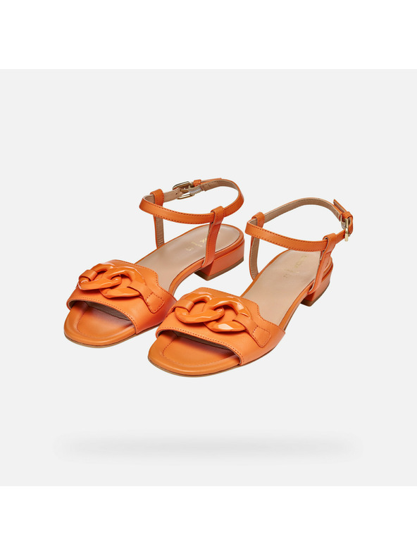 Geox Oranžové dámske sandále Geox New Eraklia 15