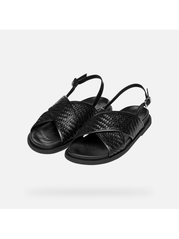 Geox Čierne dámske sandále Geox Adelash