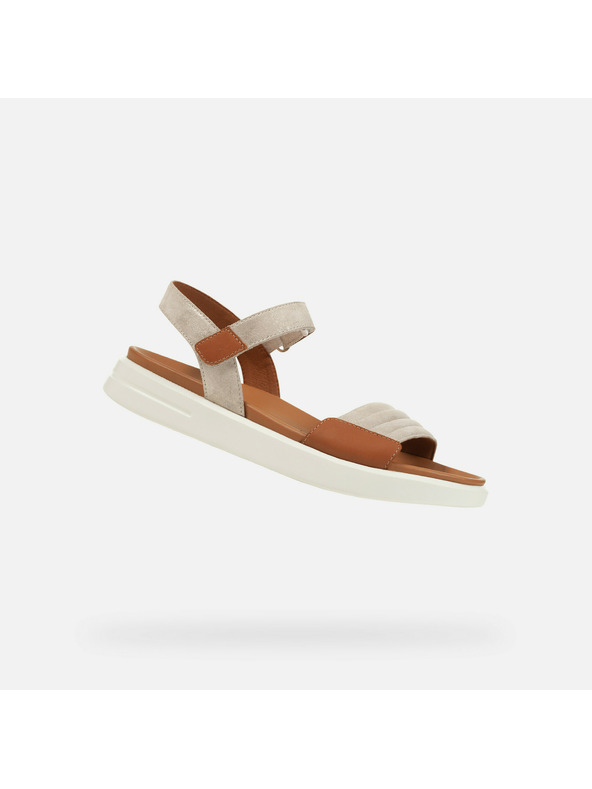 Geox Hnedé dámske sandále Geox Xand 2S