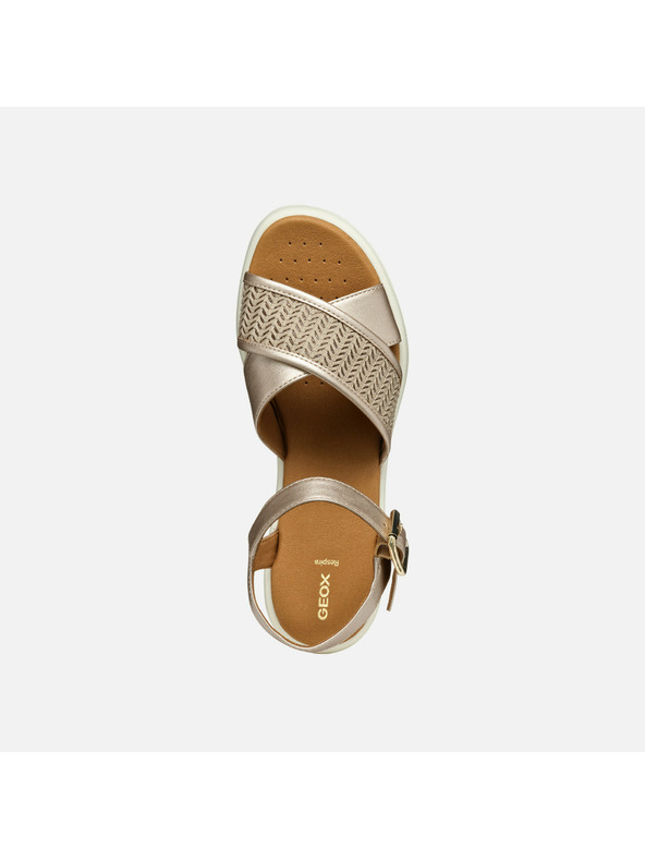 Geox Strieborné dámske sandále Geox Meliconia