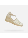 Geox Krémové dámske sandále Geox Gelsa Low