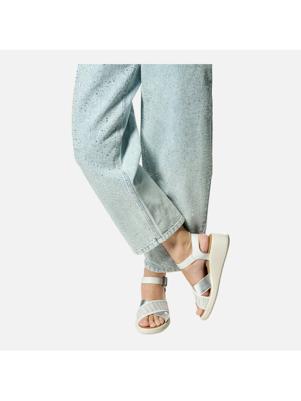 Geox Biele dámske sandále Geox Meliconia