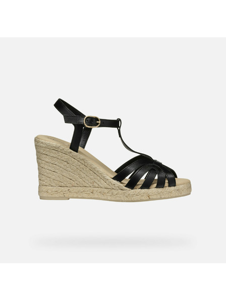 Geox Čierne dámske sandále Geox Gelsa