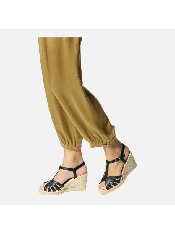 Geox Čierne dámske sandále Geox Gelsa