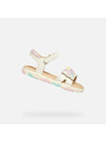 Geox Biele dievčenské sandále Geox Sandal Haiti