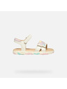 Geox Biele dievčenské sandále Geox Sandal Haiti