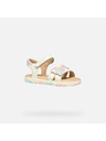 Geox Biele dievčenské sandále Geox Sandal Haiti