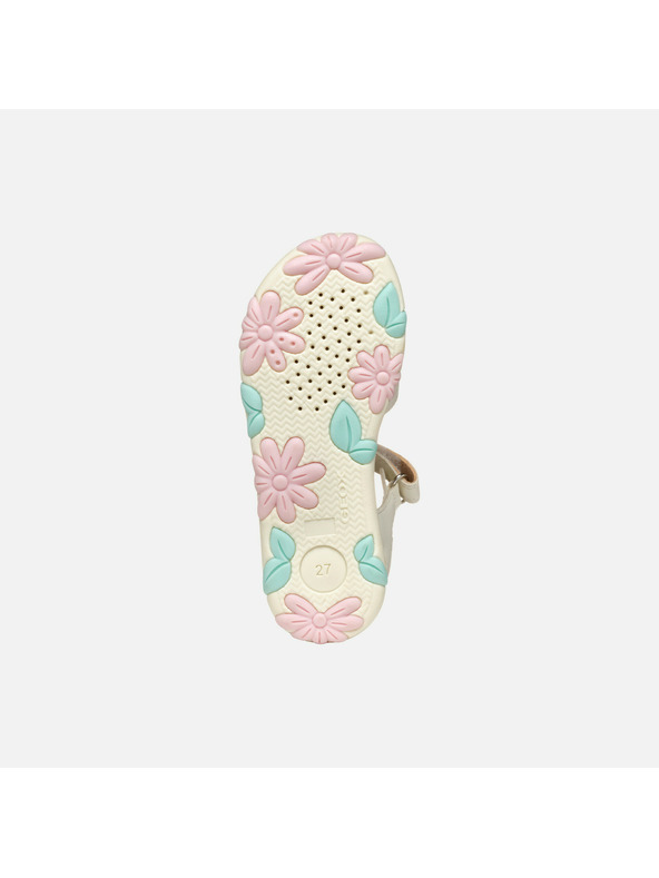 Geox Biele dievčenské sandále Geox Sandal Haiti