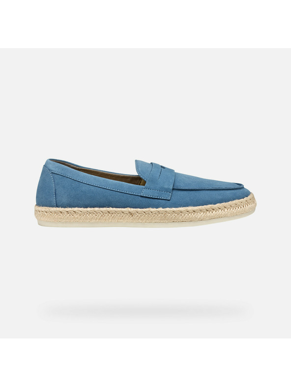 Geox Modré pánske mokasíny Geox Costuni