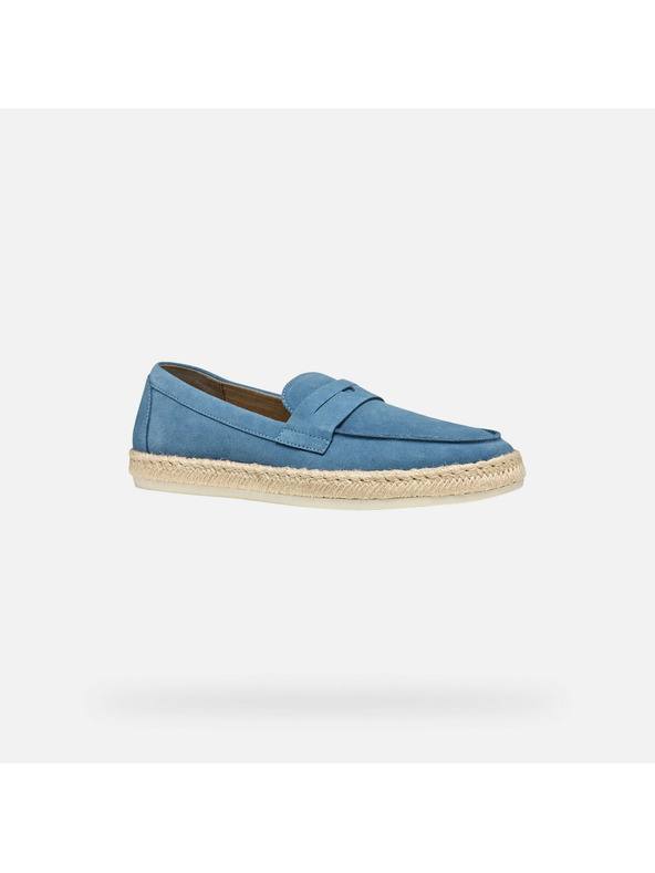 Geox Modré pánske mokasíny Geox Costuni