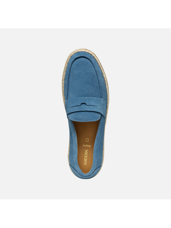Geox Modré pánske mokasíny Geox Costuni