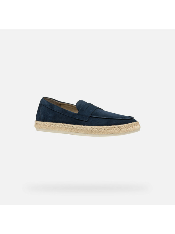 Geox Tmavomodré pánske mokasíny Geox Costuni