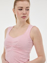 Orsay Svetloružové dámske tielko s riasením ORSAY