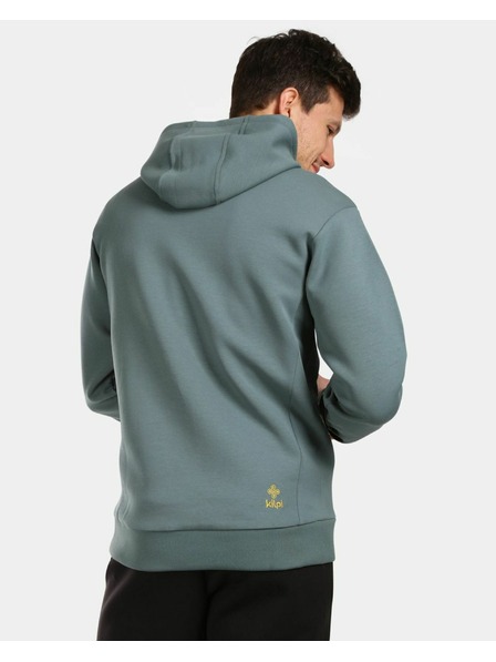 Kilpi Pánska bavlnená mikina s kapucou Kilpi SALAMANA-M Tmavosivá