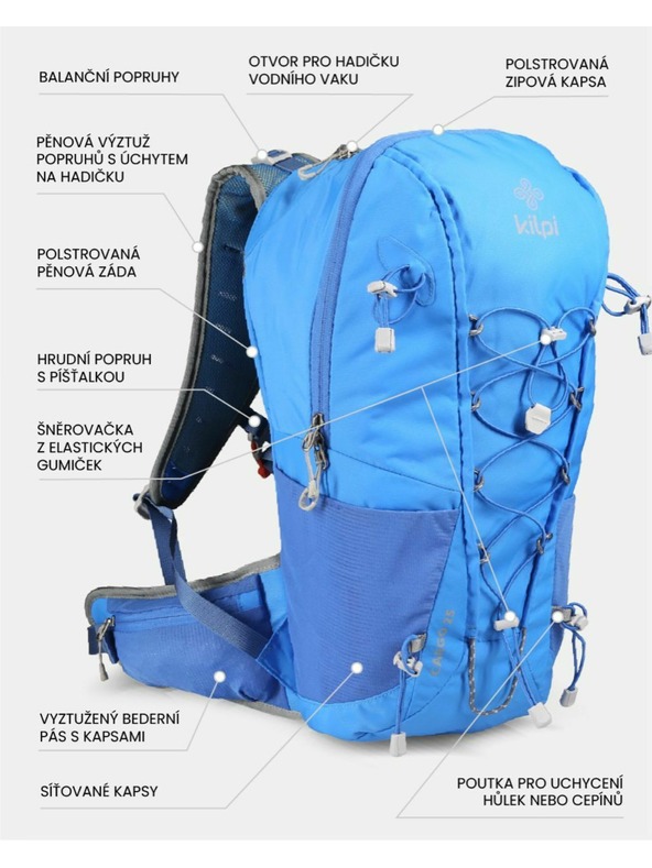 Kilpi Modrý unisex športový batoh Kilpi CARGO (25 l)