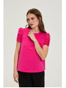 Moodo Hladké tričko fuchziové Moodo