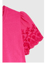 Moodo Hladké tričko fuchziové Moodo
