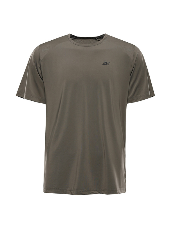 ALPINE PRO Pánske funkčné tričko s cool-dry ALPINE PRO BOND 3 stone gray