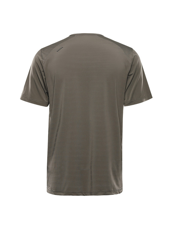 ALPINE PRO Pánske funkčné tričko s cool-dry ALPINE PRO BOND 3 stone gray