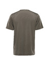 ALPINE PRO Pánske funkčné tričko s cool-dry ALPINE PRO BOND 3 stone gray