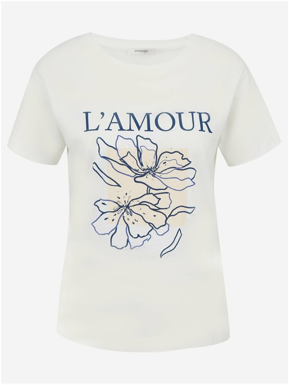 Orsay Krémové dámske tričko ORSAY