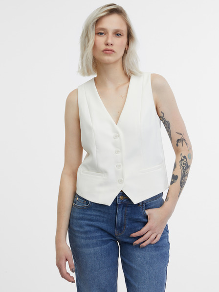 Orsay Krémová dámska vesta ORSAY