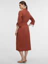 Orsay Hnedé dámske zavinovacie šaty ORSAY