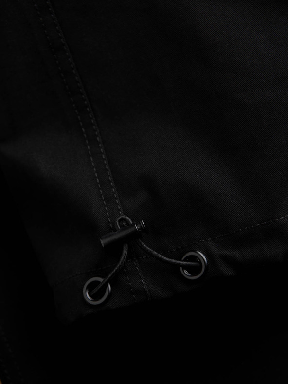 Ombre Clothing Čierne pánske cargo nohavice Ombre Oblečenie