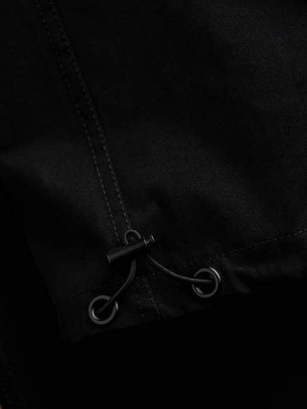 Ombre Clothing Čierne pánske cargo nohavice Ombre Oblečenie