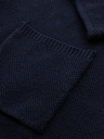 Ombre Clothing Tmavomodrý pánsky sveter s vreckami Ombre Clothing