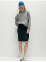 Marks & Spencer Žerzejová puzdrová sukňa po kolená Marks & Spencer námorná modrá