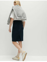 Marks & Spencer Žerzejová puzdrová sukňa po kolená Marks & Spencer námorná modrá