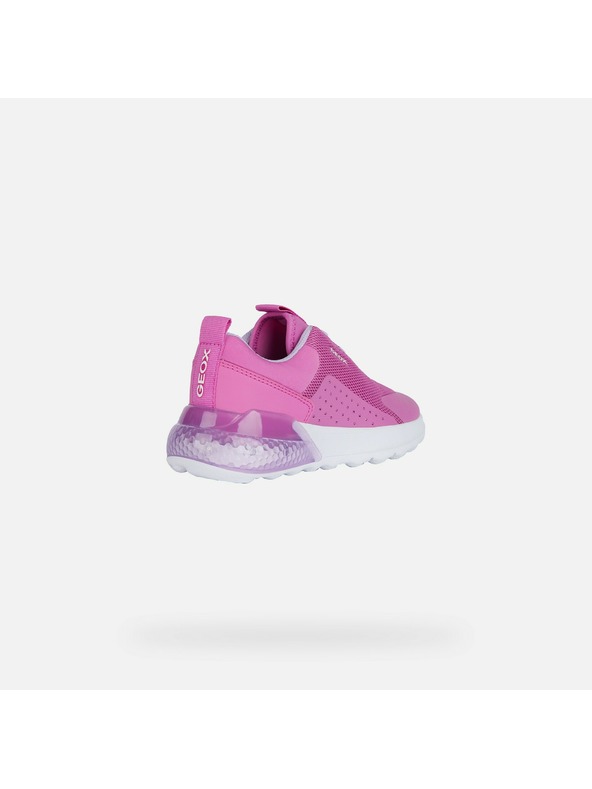Geox Růžové dievčenské tenisky Geox Activart illuminus
