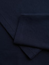 Ombre Clothing Pánske tričko BASIC s dlhým rukávom a polo golierom - tmavo modré V3 OM-POBL-0162 Ombre Clothing