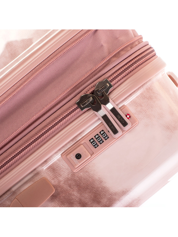 Heys Ružový vzorovaný cestovný kufor Heys Tie-Dye M