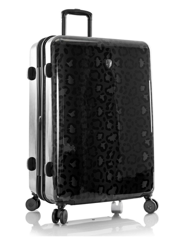 Heys Cestovný kufor Heys Black Patterned Black Leopard L