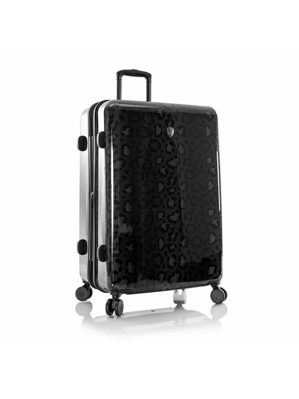 Heys Cestovný kufor Heys Black Patterned Black Leopard L