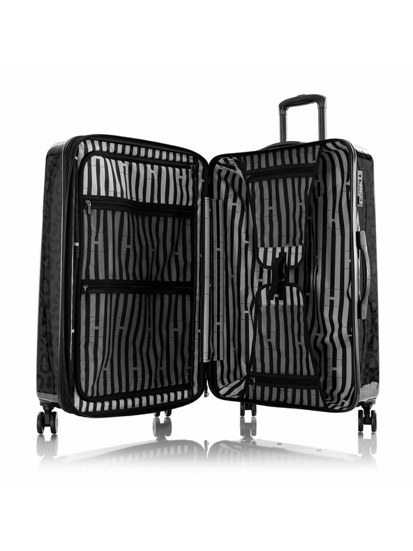 Heys Cestovný kufor Heys Black Patterned Black Leopard L