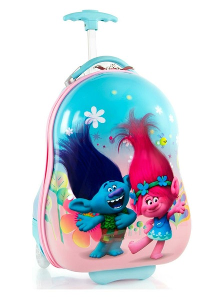 Heys Modrý kufor Heys Kids Trolls Turquoise