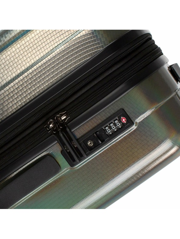 Heys Tmavo šedý kufor Heys Astro M