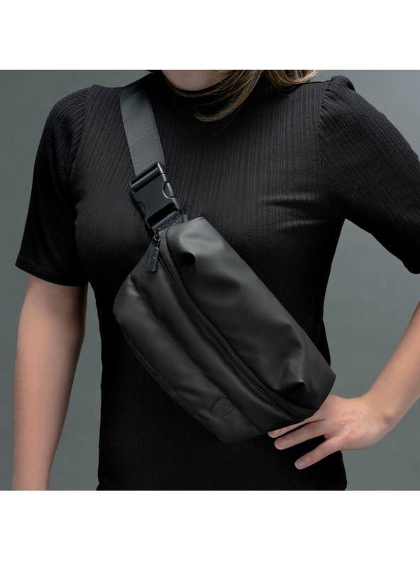 Heys Čierna ľadvinka Heys Puffer Mini Waist Bag